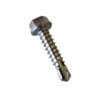 Produktbild für Bohrschrauben mit Sechskantkopf und Bund- Form K- DIN 7504 A2 K 5-5x25 mm