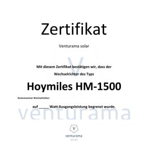Hoymiles Wechselrichter drosseln / Leistung begrenzen (1500W auf 600/800W)