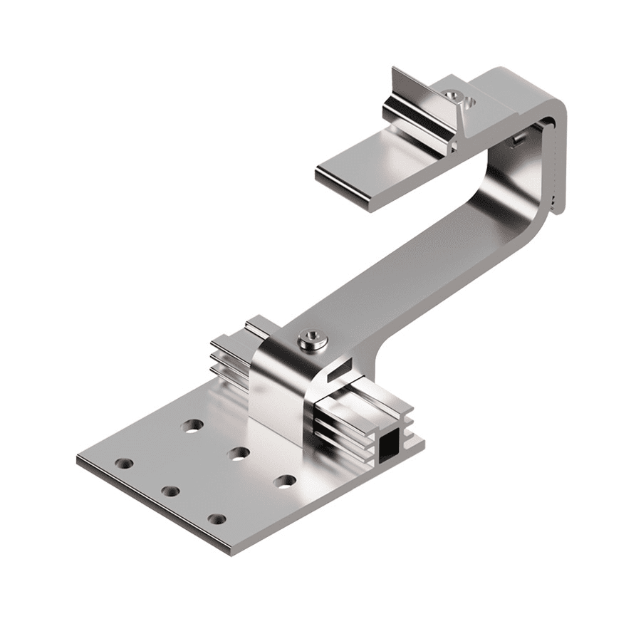 Produktbild für PV Dachhaken Power Hook SL - 3-fach verstellbar aus Aluminium für die Montage der PV Anlage