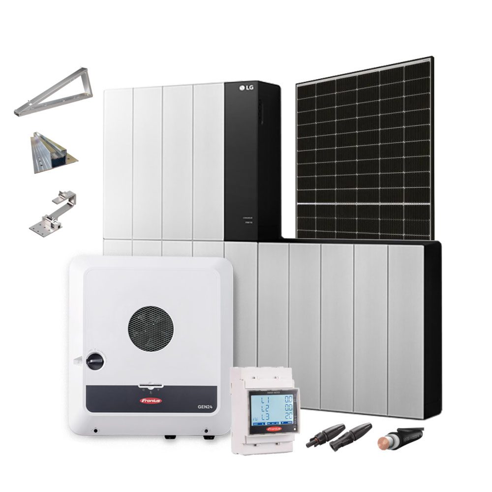 Produktbild PV Anlage 12kW mit Fronius Wechselrichter, LG Speicher 12.9 und Unterkonstruktion