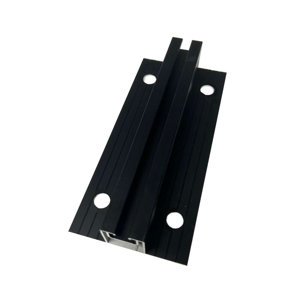 Produktbild venturama Solar EvoWall Montageschiene 200 mm schwarz für Fassaden