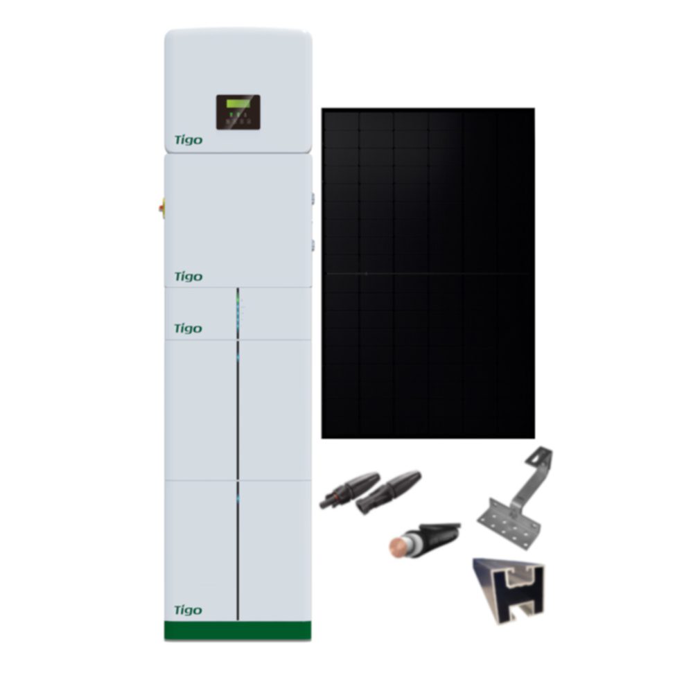 Produktbild PV Anlage 6.4 kWp mit Tigo TSI Wechselrichter und TSB Speicher 6.2 kWh Ziegeldach