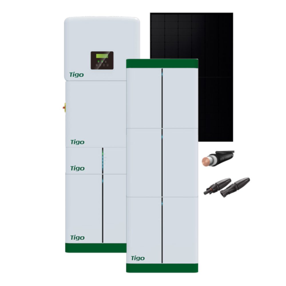 Produktbild PV Anlage 10 kWp mit Tigo TSI Wechselrichter und TSB Speicher 12,2 kWh - ohne UK