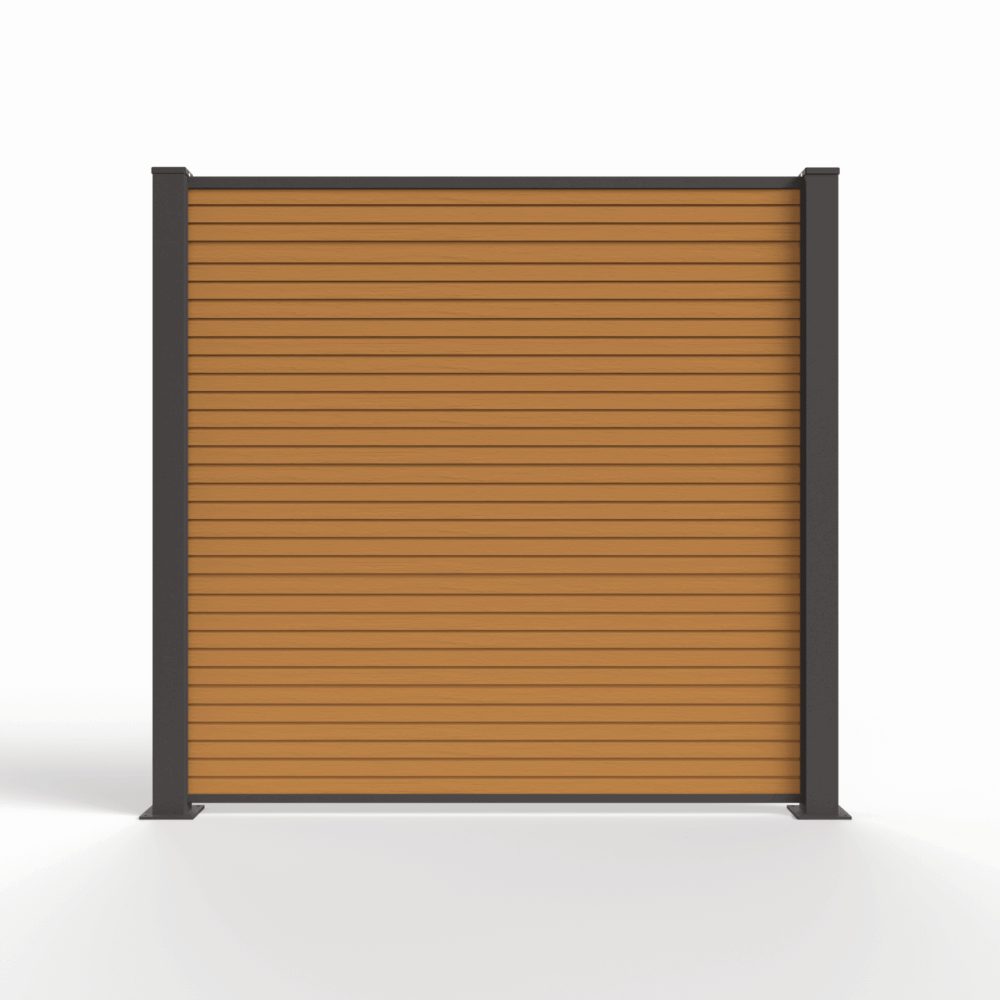 FlexPVence WPC Zaunelemente inkl. Pfosten 2 m