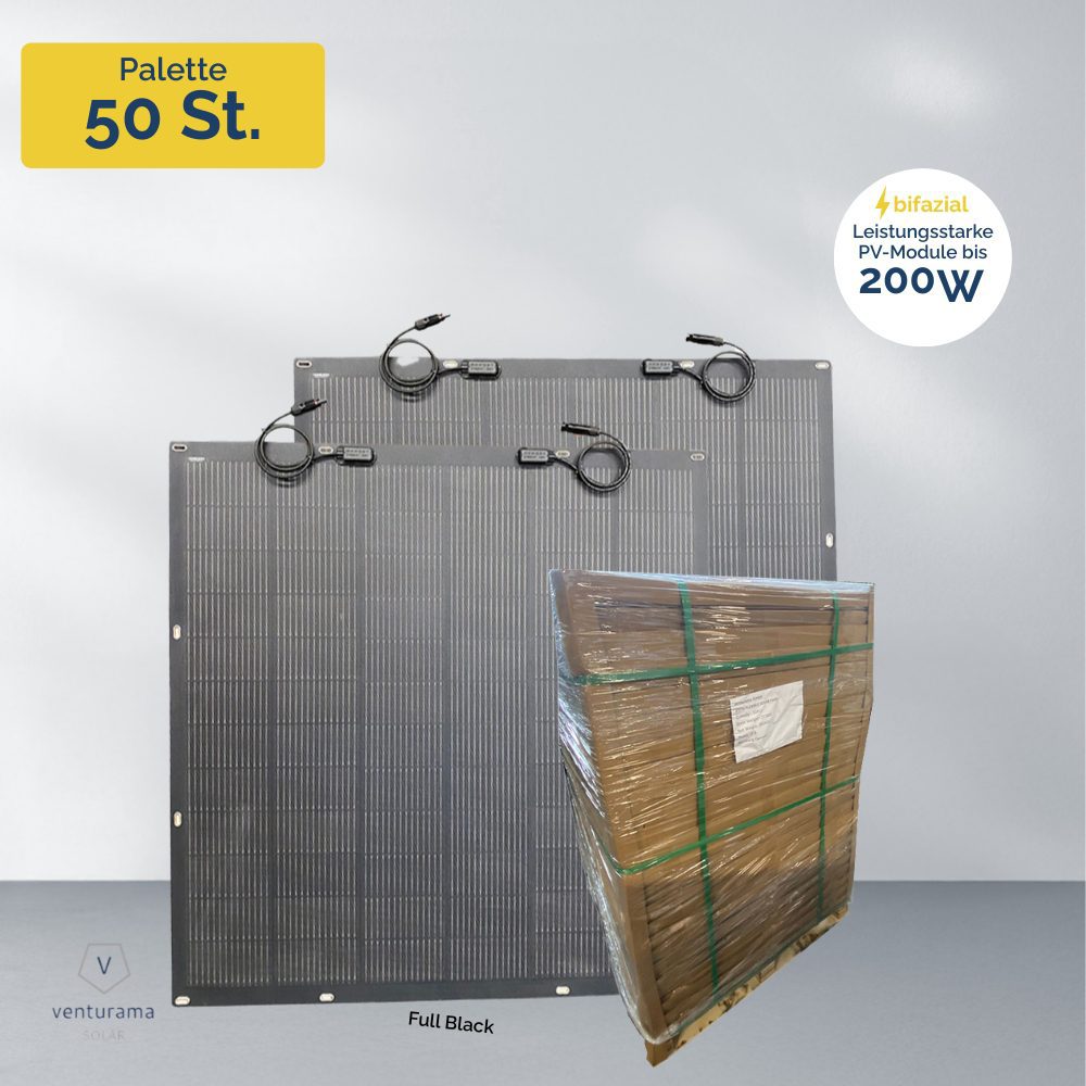 Produktbild Venturama SunWave 200W Palette 50 Stück - Full Black PV Module