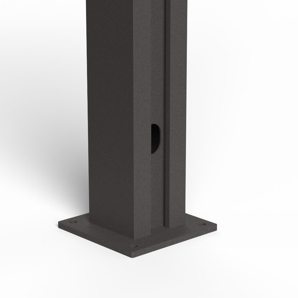 Zaunpfosten für Solarzäune aus robustem Aluminium