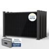 Produktbild BasicPVence Solarzaun 1,20m hoch mit vier PV Modulen
