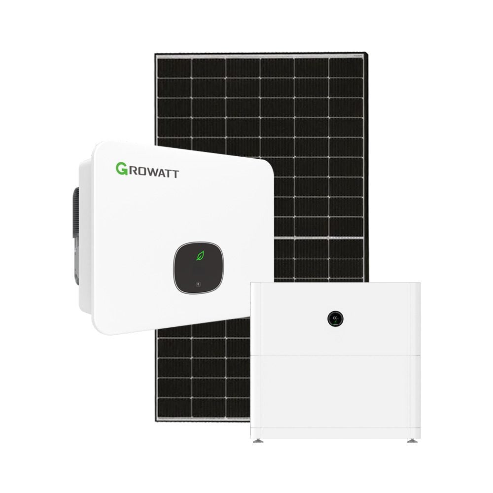 Produktbild: PV Anlage 10 kWp mit Growatt Hybrid Wechselrichter und APX HV Speicher 5 kWh