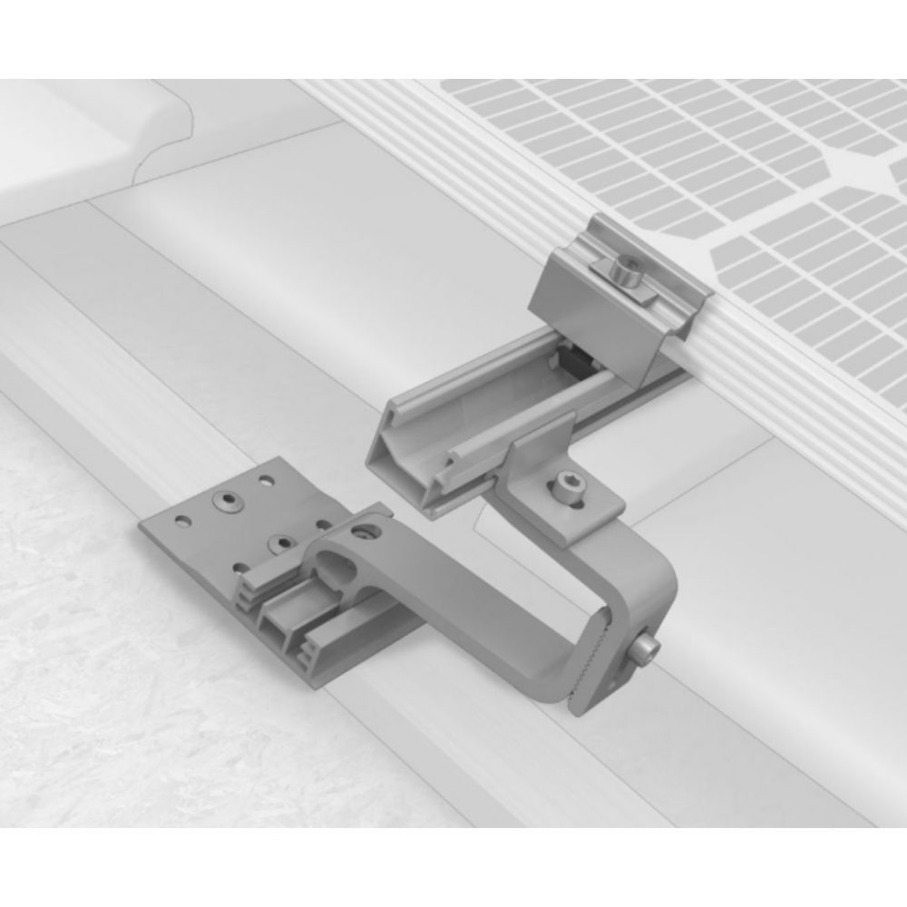 Produktbild K2 SingleHook 4S Dachhaken – 3-fach höhenverstellbar für SingleRail Montiert