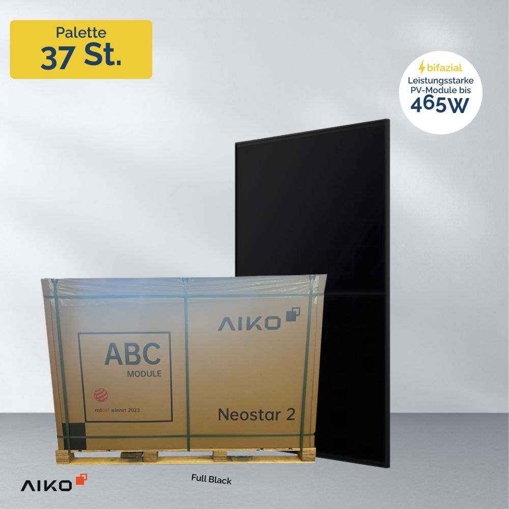 Produktbild Aiko Neostar 2S+ AIKO-A-MAH54Db 465W Palette 37 Stück – PV Module