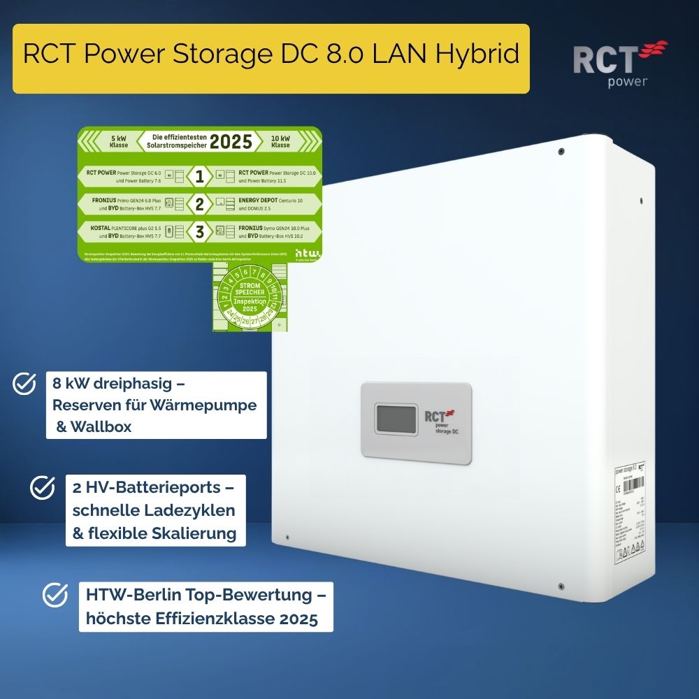 Produktbild RCT Power Storage DC 8.0 LAN Hybrid Wechselrichter 8 kW