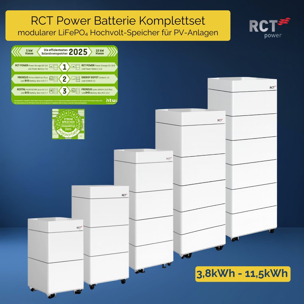 Alternative view of RCT Power Battery 3.8-11.5 kWh modularer LiFePO₄ Hochvolt-Speicher für PV-Anlagen