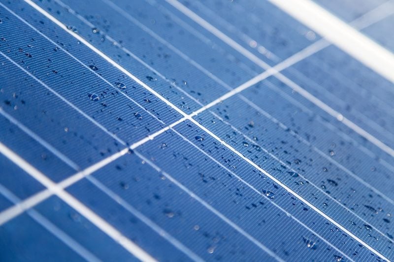 Solarpaneel Nahaufnahme