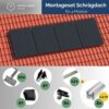 Produktbild Montageset - Schrägdach/Ziegeldach - für 4 x PV-Module (hochkant, nebeneinander)