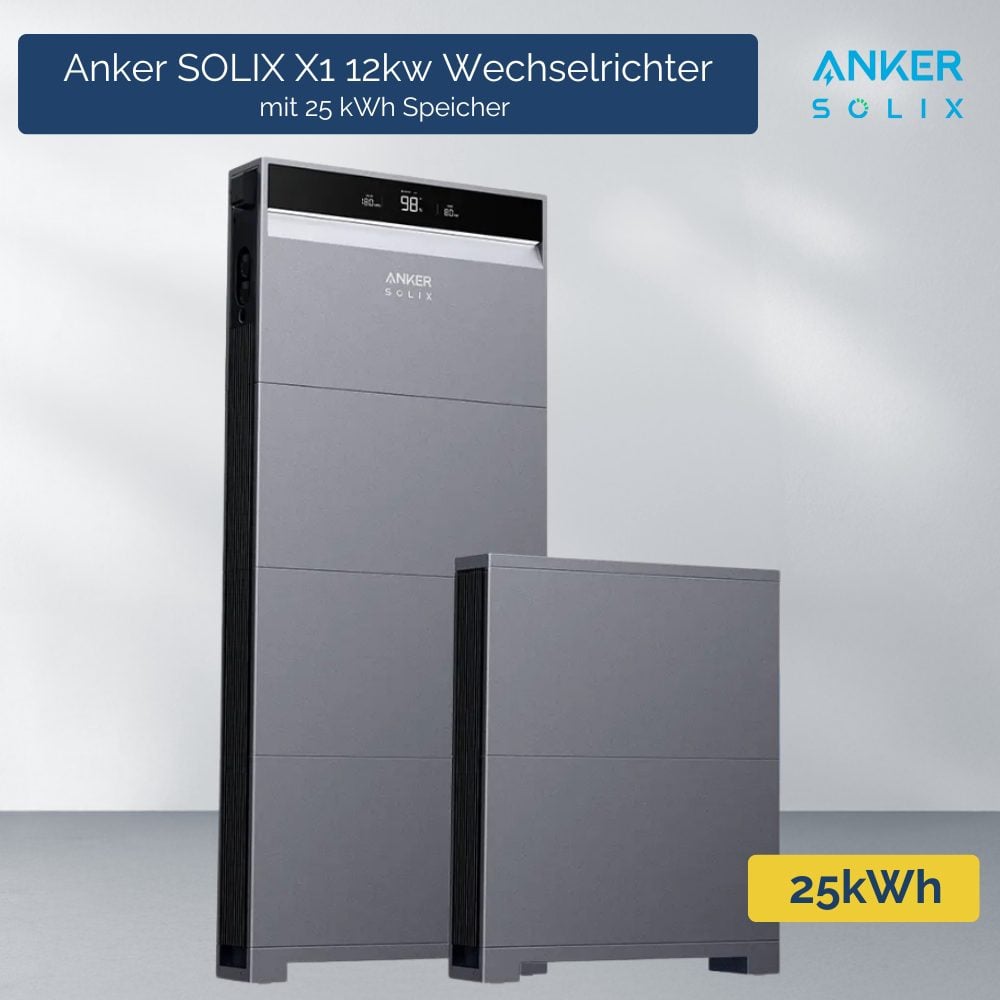 Produktbild Anker SOLIX X1 All-in-One 3-Phasen Heimspeicher 12kW | 25 kWh