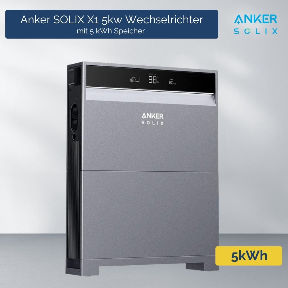 Produktbild Anker X1 5 kW Wechselrichter und 5 kWh Speicher