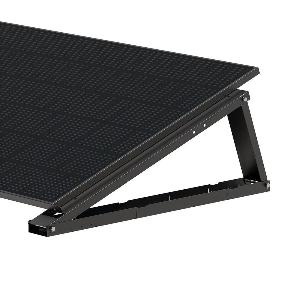 Produktbild FlatFlex Flachdach-Aufständerung Black Line für PV Module Neigungswinkel (10°/15°/20°) - mit Modul