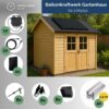 Produktbild Balkonkraftwerk 800W – Growatt und 2x Jolywood Full Black Gartenhaus Set