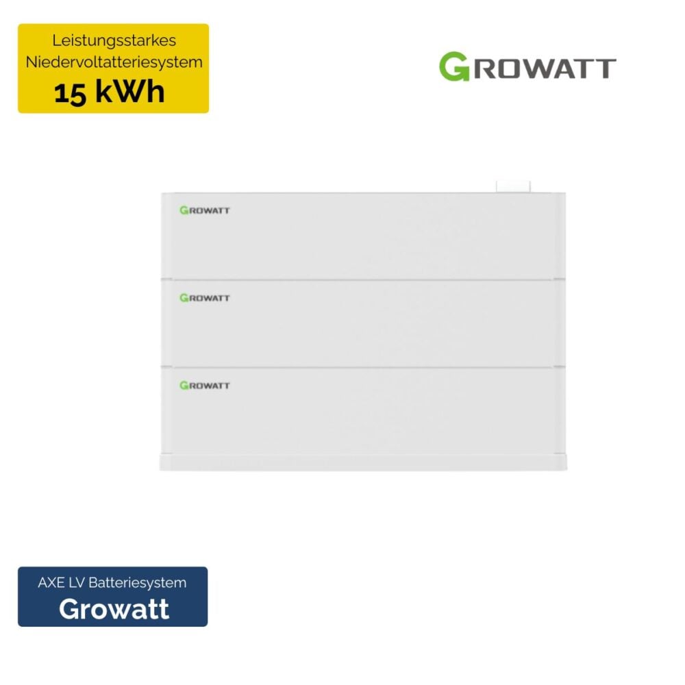 Produktbild Growatt AXE LV Batteriespeicher LiFePO4 – modular 15 kWh