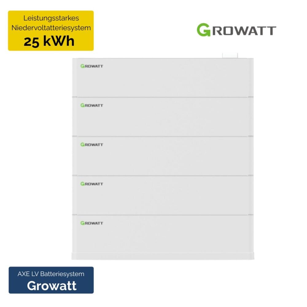 Produktbild Growatt AXE LV Batteriespeicher LiFePO4 – modular 25 kWh