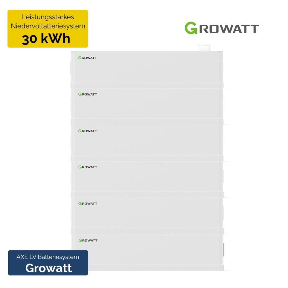 Produktbild Growatt AXE LV Batteriespeicher LiFePO4 – modular 30 kWh