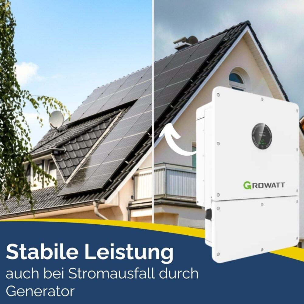 Produktbild Growatt WIT 10k-X-HU 10 kW Hybrid Wechselrichte Schwarzstart