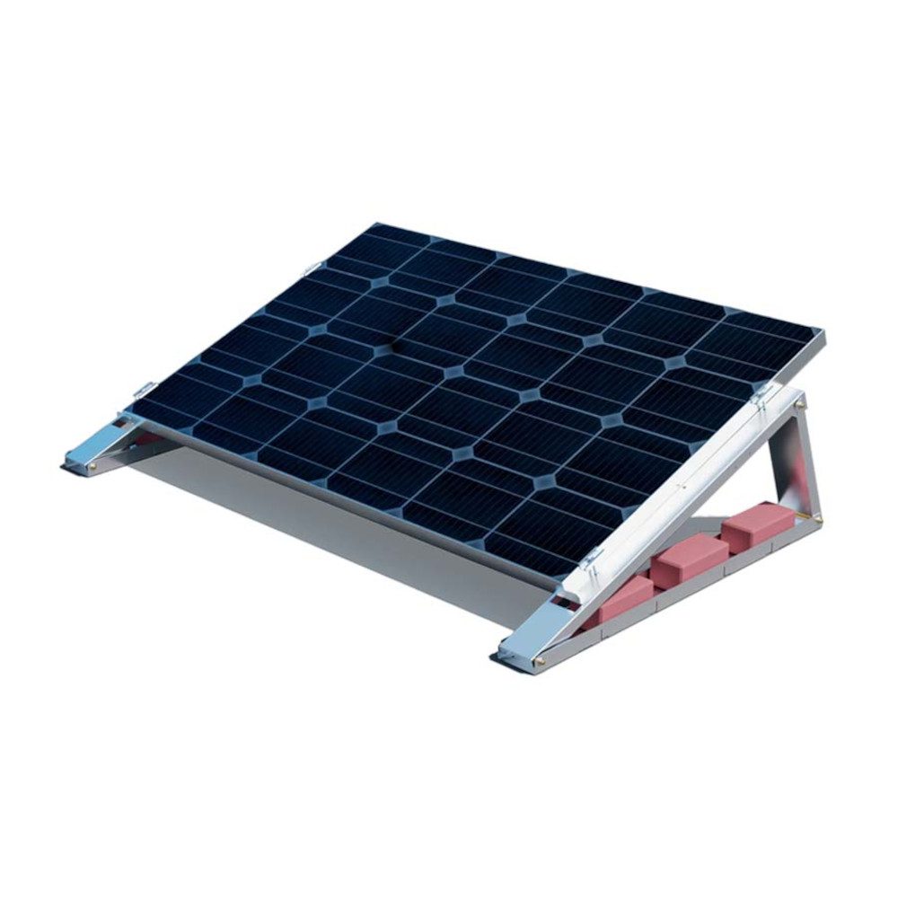 Flachdach-Aufständerung - "Flat-Flex"-Set - für 1 x PV-Modul