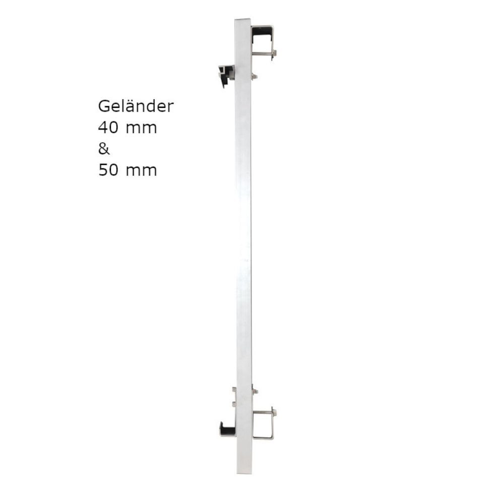 Balkonkraftwerk Halterung für Balkon und Zaun - Set für 1 PV Modul