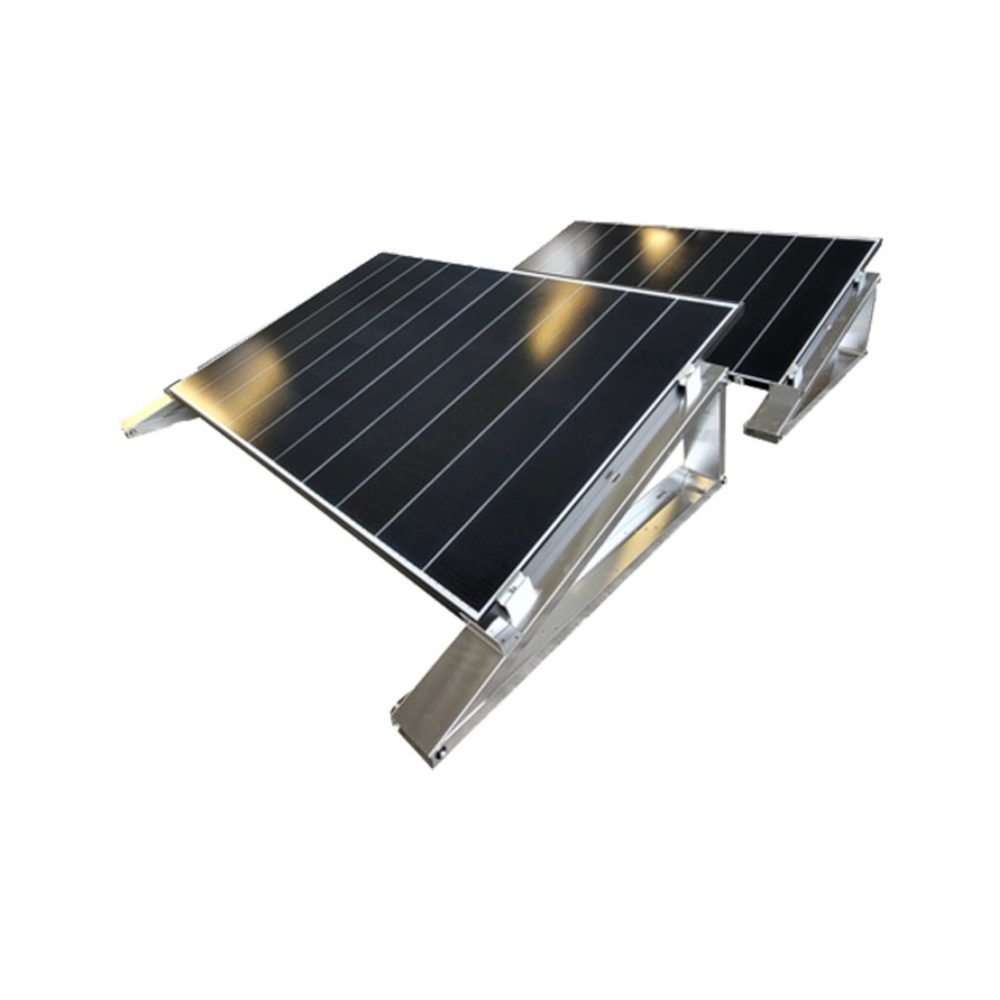 Produktbild für Flachdach-Aufständerung - Flat-Flex-Set - für 2 x PV-Module (hintereinander)