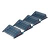 Produktbild - FlatFlex Flachdach-Aufständerung Black Line (Aluminium schwarz eloxiert) Set 4 PV-Module hintereinander mti variablen Einstellwinkel (10,15,20°) - PV Montageset Flachdach