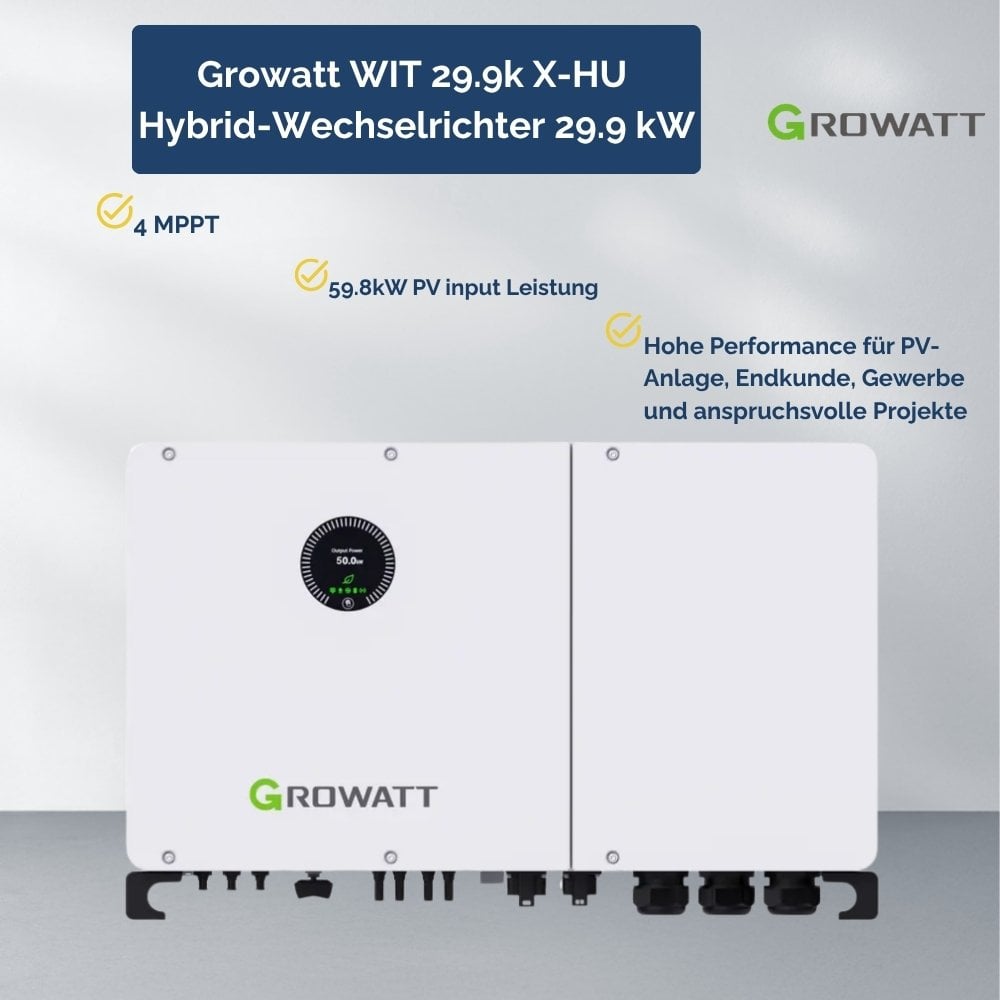 Produktbild Growatt WIT 29.9k X-HU Hybrid-Wechselrichter 29.9 kW