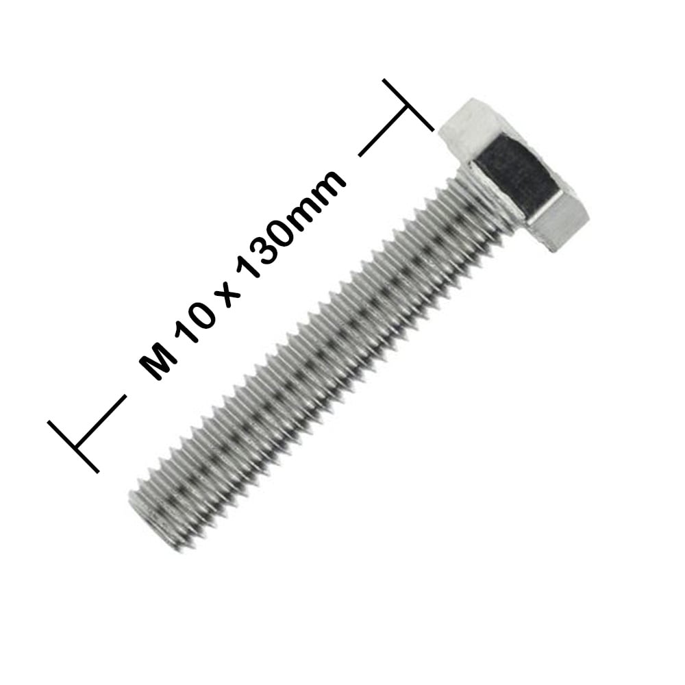 Produktbild M10 x 130 Sechskantschrauben DIN 931 Edelstahl (A2)