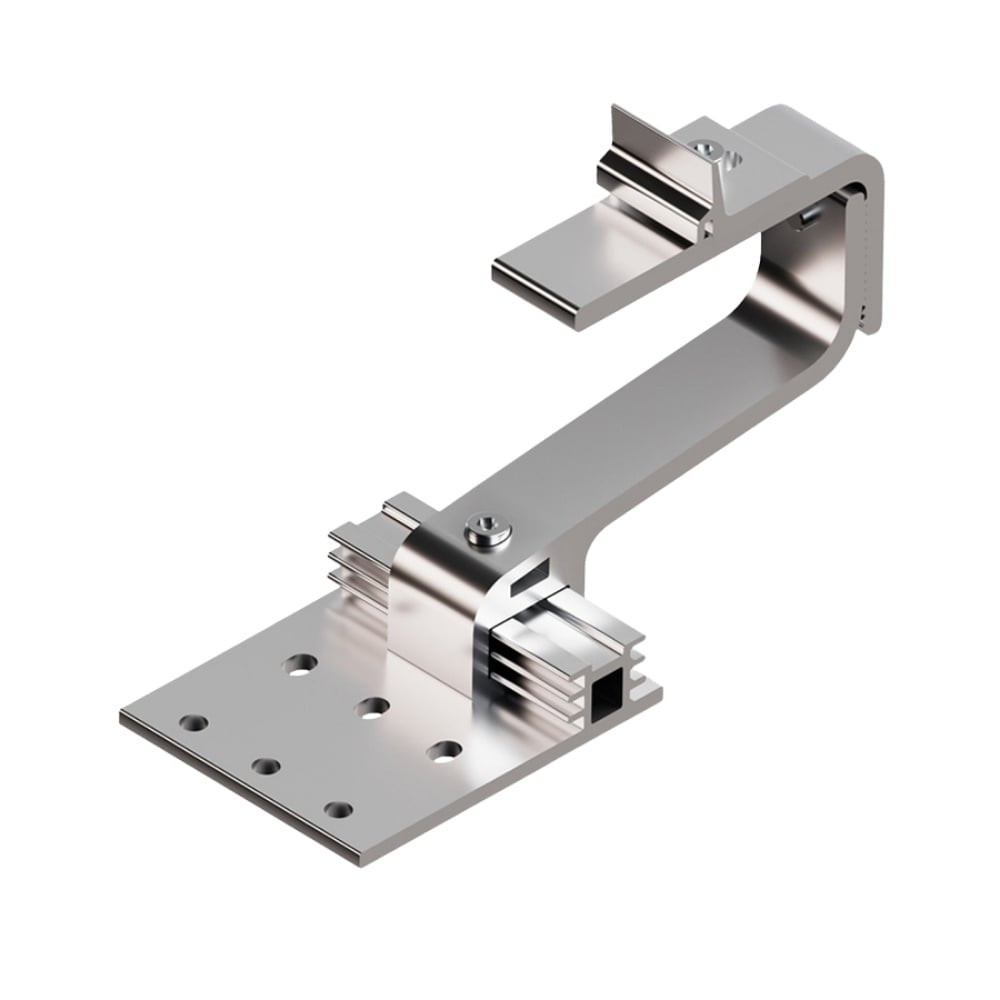 Produktbild für PV Dachhaken Power Hook SL - 3-fach verstellbar aus Aluminium für die Montage der PV Anlage