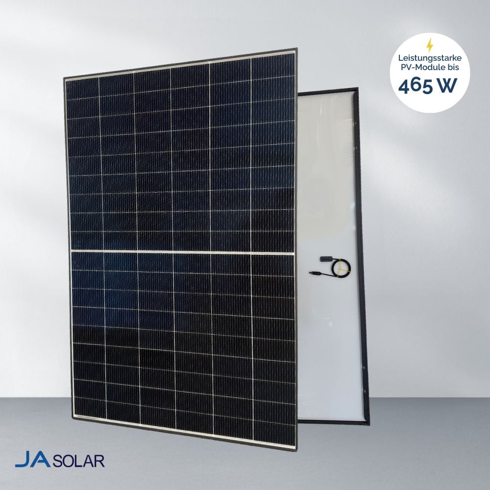 Ja Solar 465 W Glas Glas monofazial JAM54D40 LR Black Frame Solarmodul