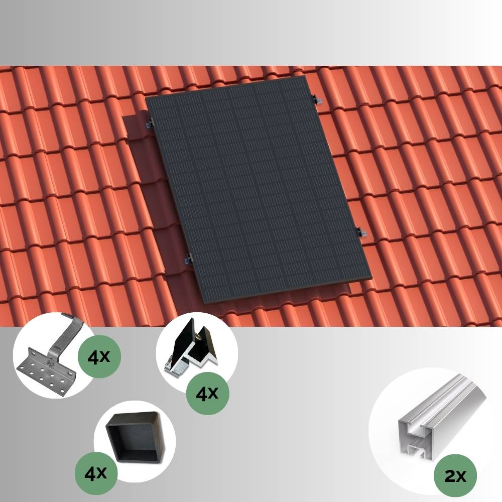 Produktbild: Montageset PremiumLine Schrägdach für 1 Modul
