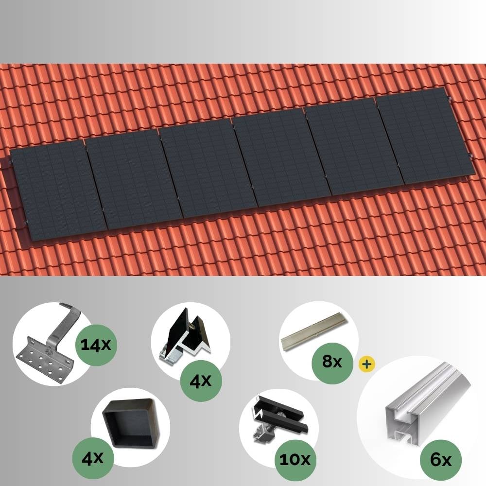 Produktbild Montageset PremiumLine Schrägdach für 6 Module