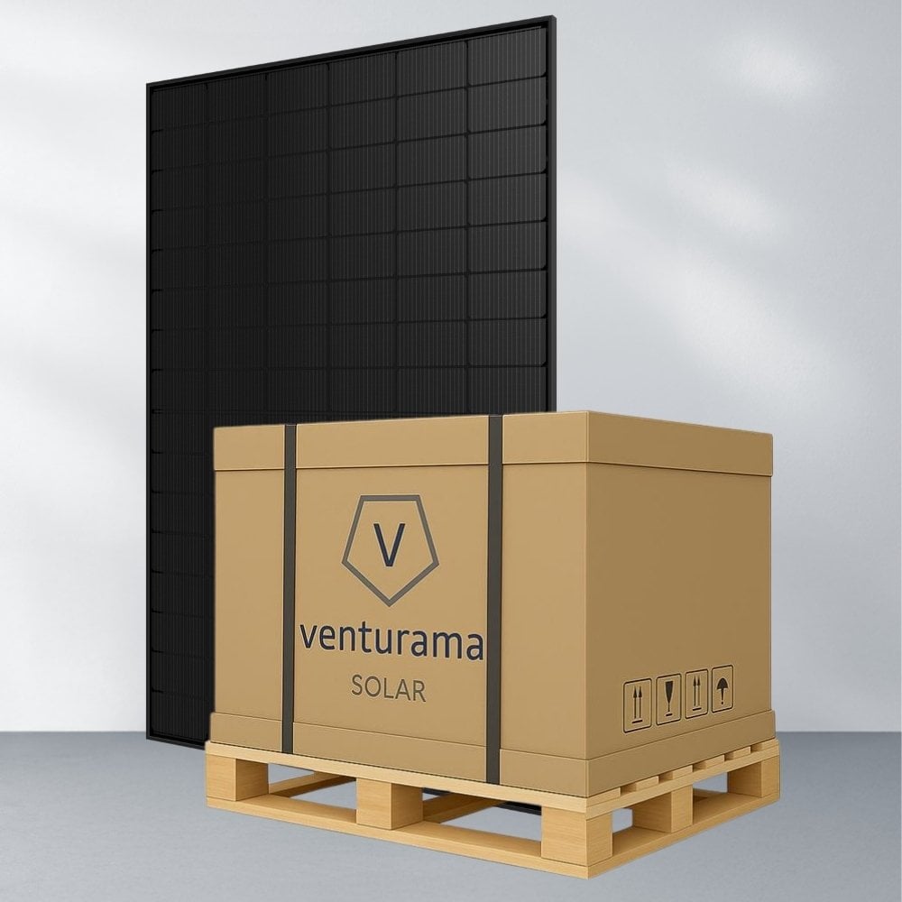 Produktbild JA Solar 500W Full Black Glas-Glas n-Type TopCon Modul JAM60D41 | Palette