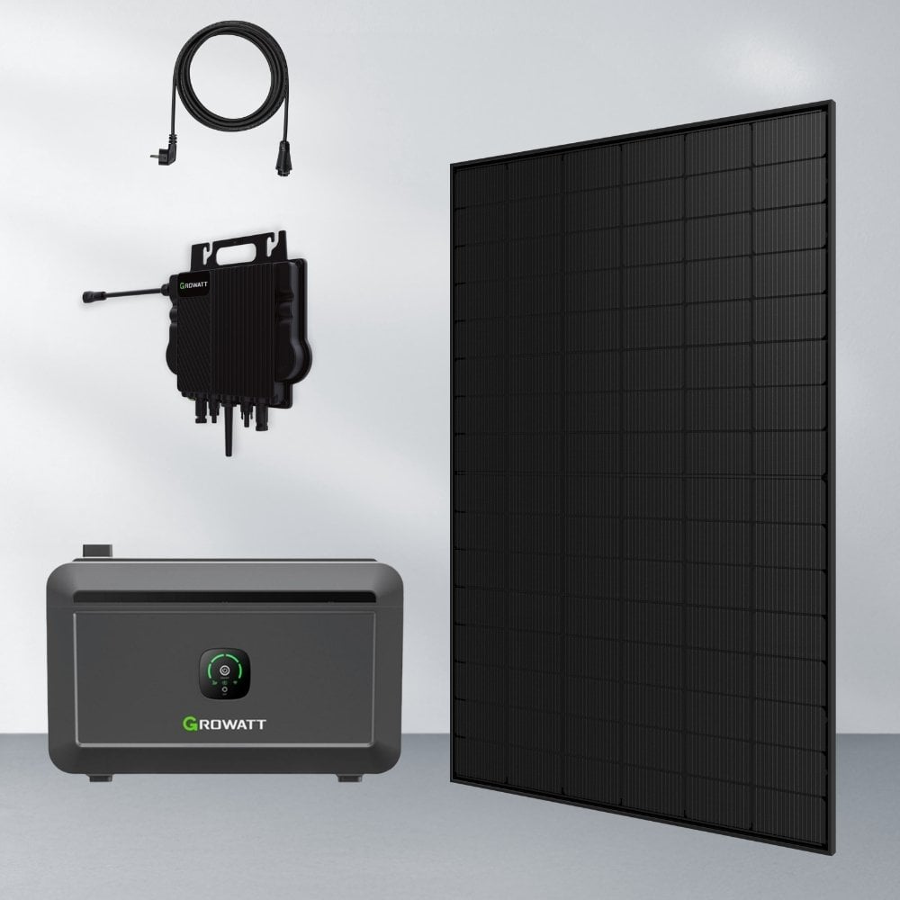Produktbild 460W Balkonkraftwerk mit Growatt NOAH Speicher – Growatt NEO 800 & 1x Jolywood FB 460W