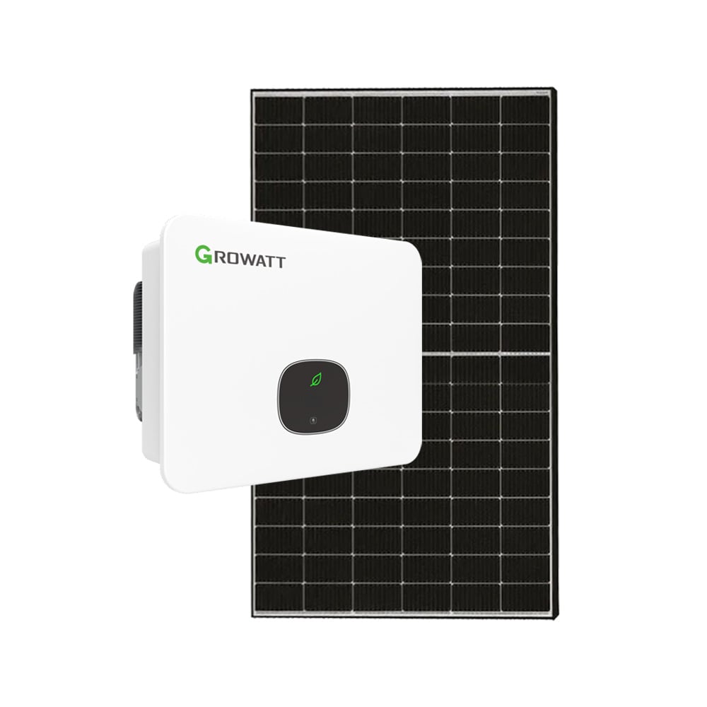 Alternative view of PV Anlage 10 kWp mit Growatt Hybrid Wechselrichter und APX HV Speicher