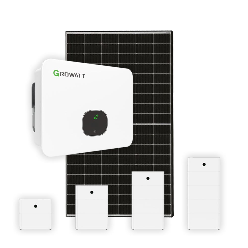 Produktbild PV Anlage 10 kWp mit Growatt Hybrid Wechselrichter und APX HV Speicher