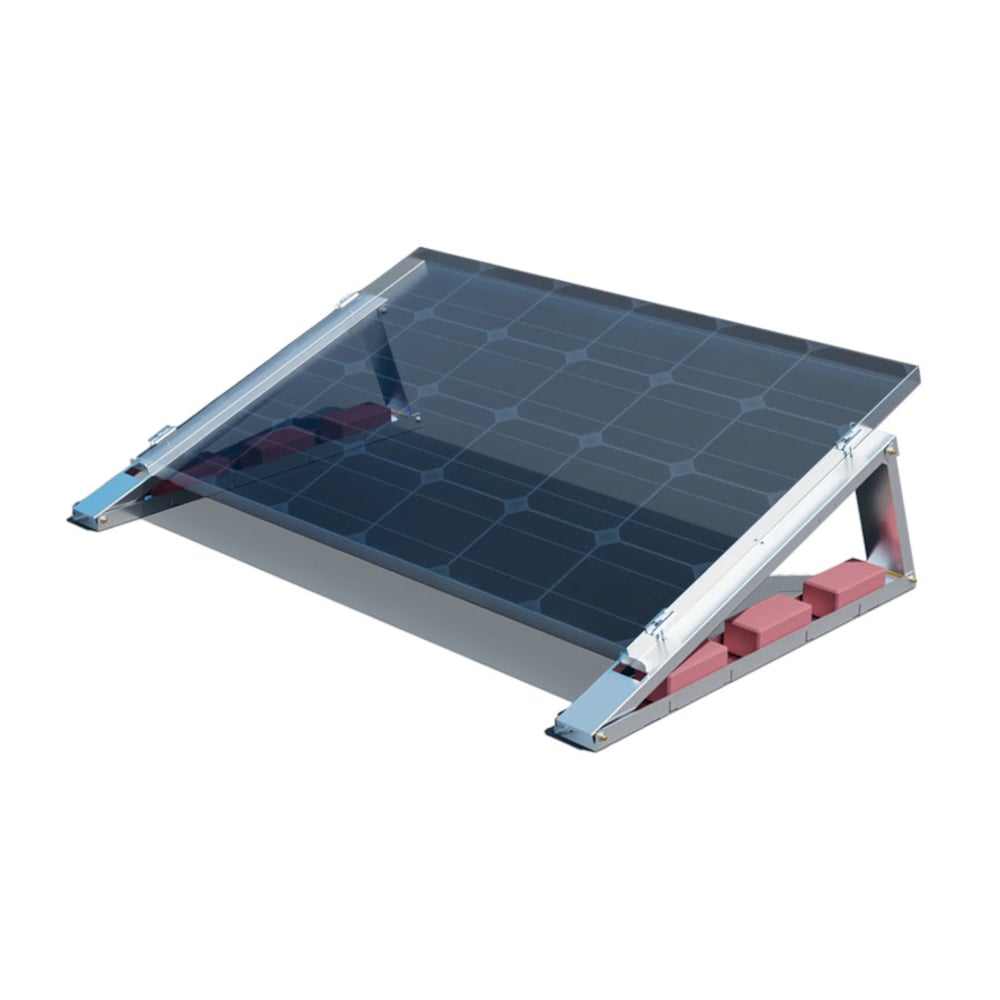 Produktbild für Flachdach-Aufständerung - Flat-Flex-Set - für 1 x PV-Modul 35° Süd-Ausrichtung