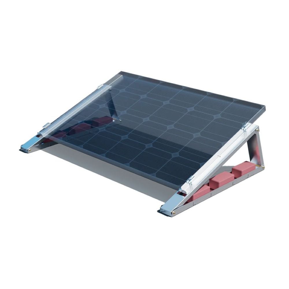 FlatFlex - Flachdach-Aufständerung Set für 1 PV-Modul 35° Süd-Ausrichtung