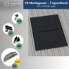 Produktbild V8 Montageset – Trapezblech – für 2 x PV-Module (quer, untereinander)